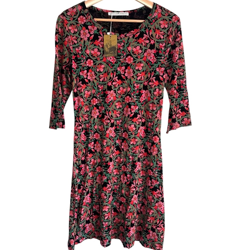 Peruvian Connection Starflower T-shirt Style Dress Size Small NWT